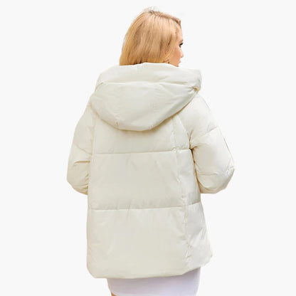 Veste d'hiver matelassée à capuche pour femme, style urbain et moderne
