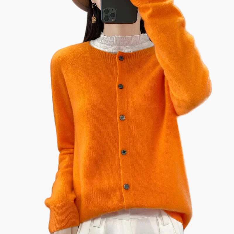 Cardigan élégant femme style décontracté parfait pour l'automne et l'hiver