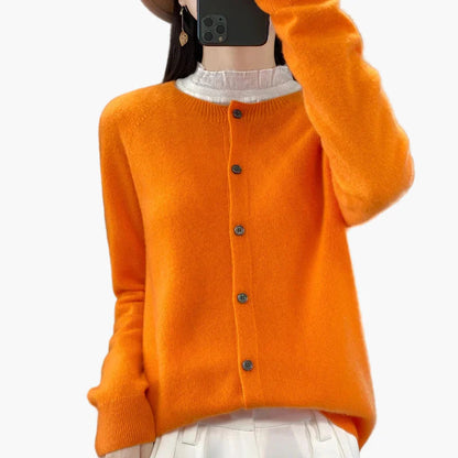 Cardigan élégant femme style décontracté parfait pour l'automne et l'hiver