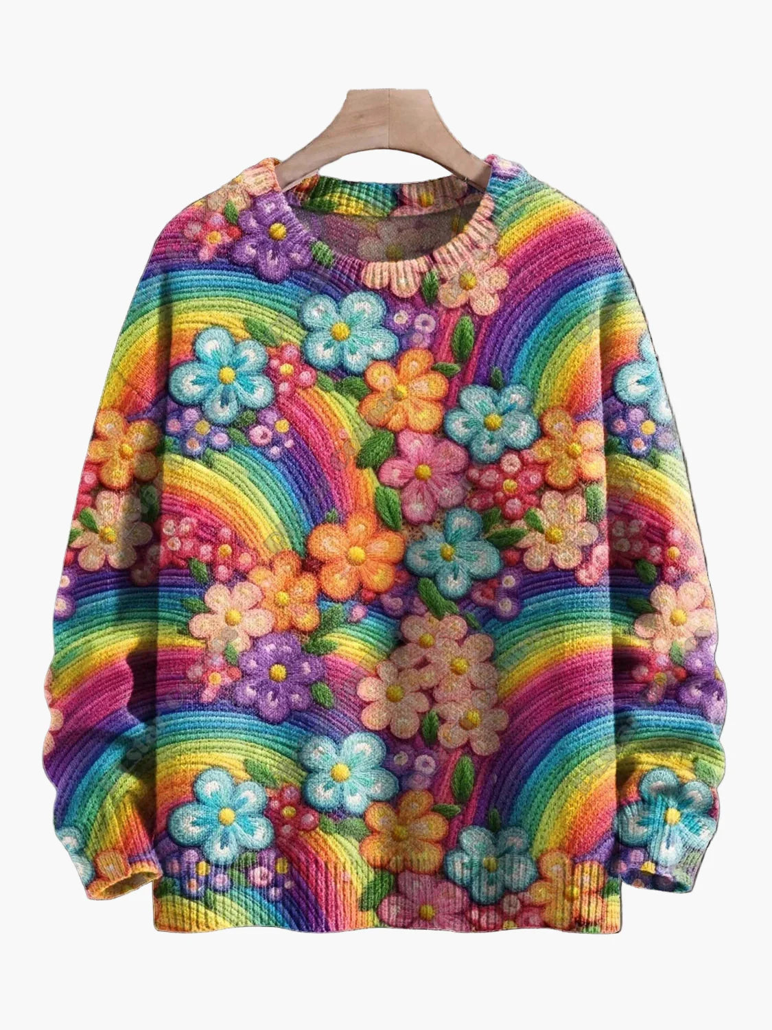 Pull de Noël fantaisie brodé pour femme, style décontracté, idéal pour les fêtes