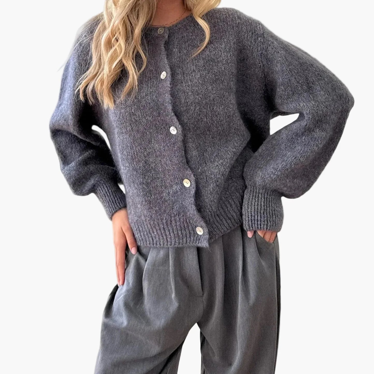 Cardigan ample décontracté pour femme – Style urbain chic et confortable