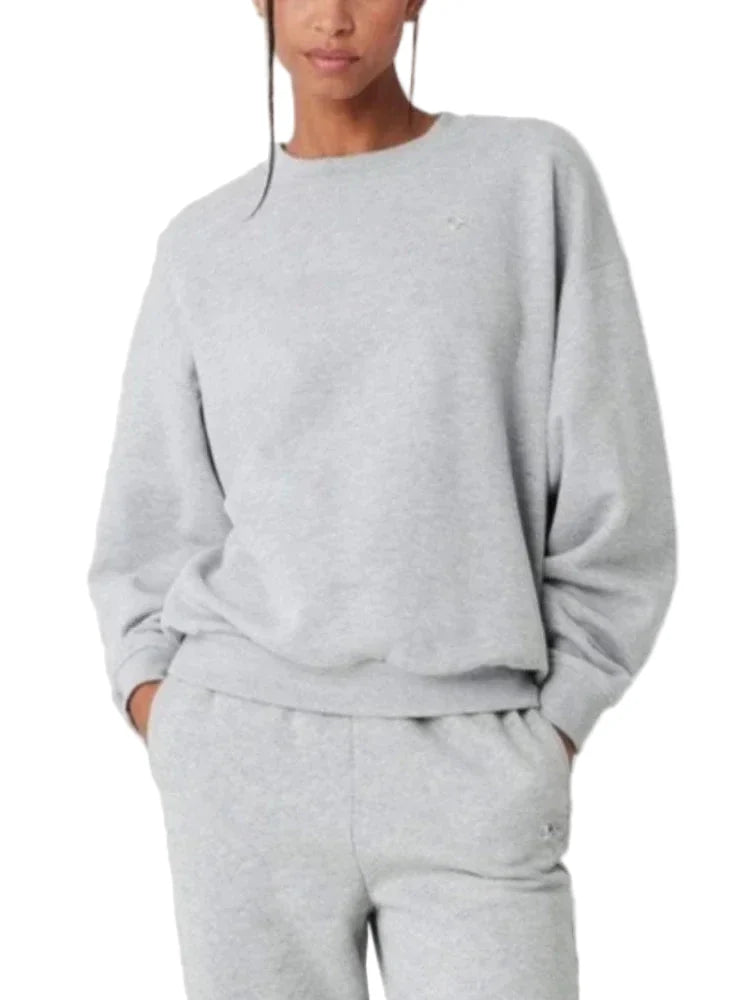 Sweatshirt ample pour femme style urbain décontracté
