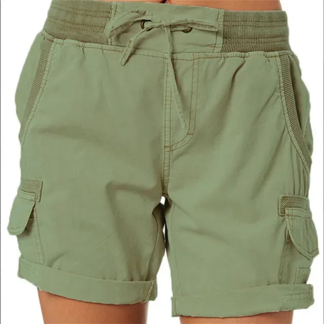 Kate – Shorts Cargo en Coton et Lin pour Femme