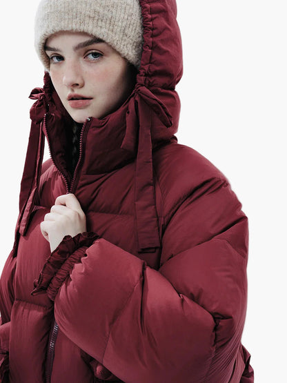 Veste matelassée oversize femme style rétro décontracté d'hiver