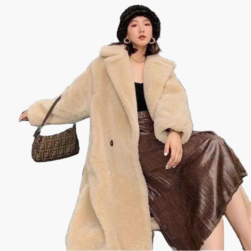 Manteau long femme style urbain élégant – Coupe oversize tendance pour l’hiver