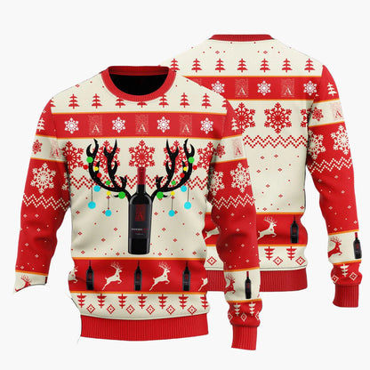 Pull de Noël homme style ugly sweater Jägermeister fête et cadeau original
