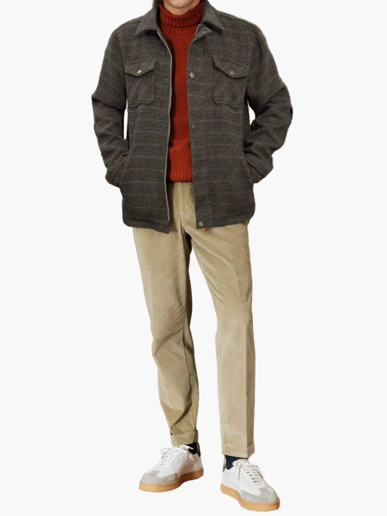 Veste Chemise Décontractée pour Homme Style Urbain Polyvalent