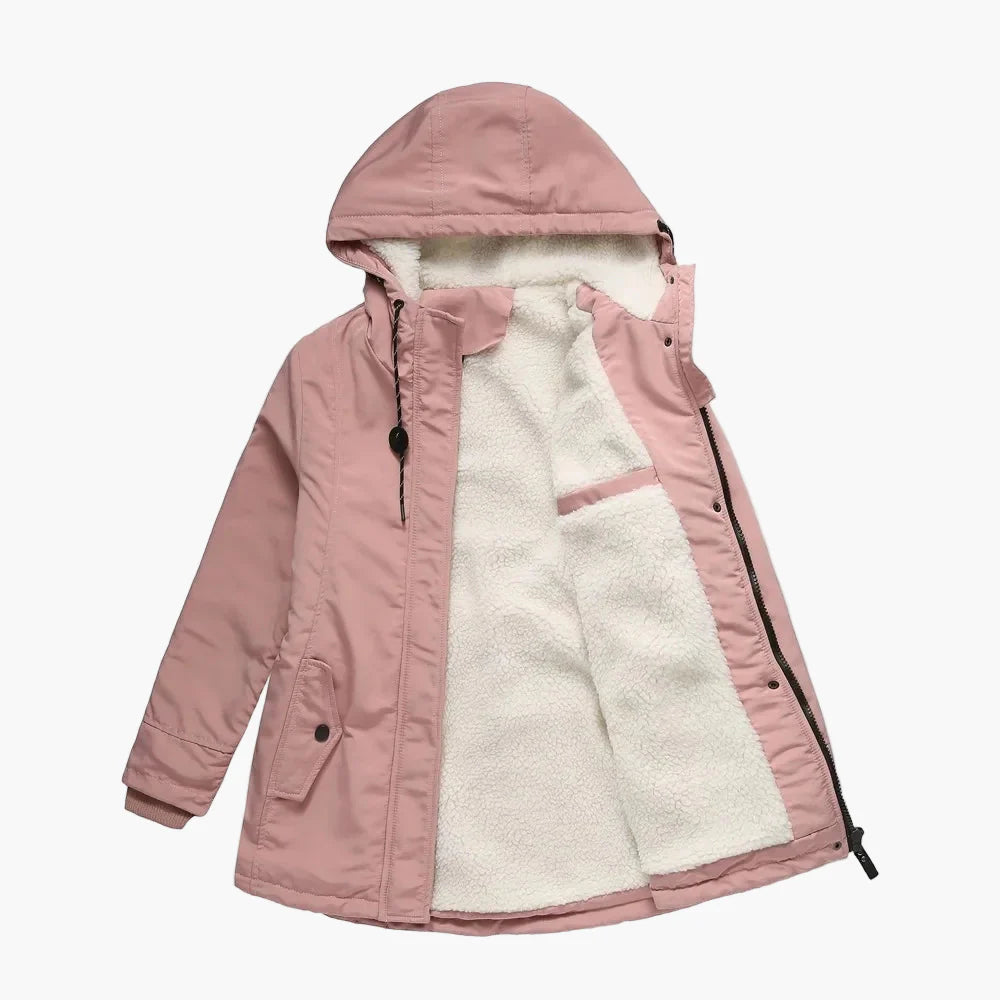Manteau d'Hiver Femme à Capuche Style Décontracté Chaud pour Extérieur