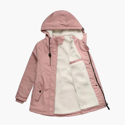 Manteau d'Hiver Femme à Capuche Style Décontracté Chaud pour Extérieur