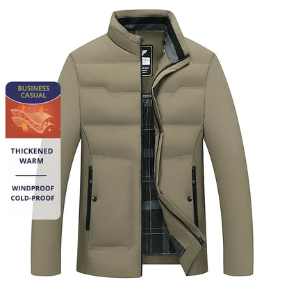 Veste Homme Business Casual Hiver Chaude et Coupe-Vent