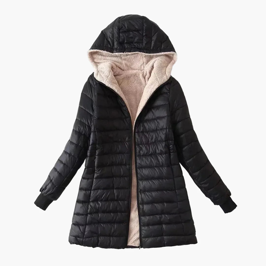 Manteau d'hiver matelassé à capuche pour femme, style urbain décontracté