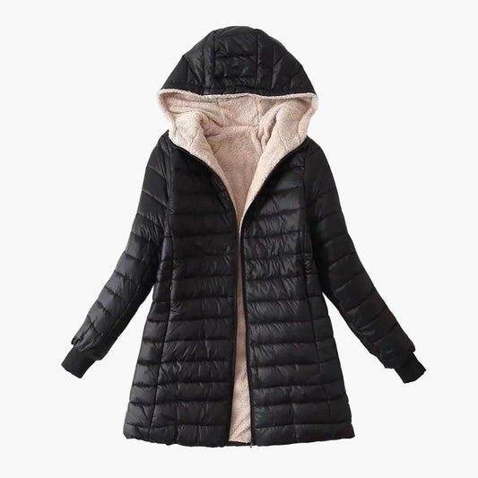 Manteau d'hiver matelassé à capuche pour femme, style urbain décontracté