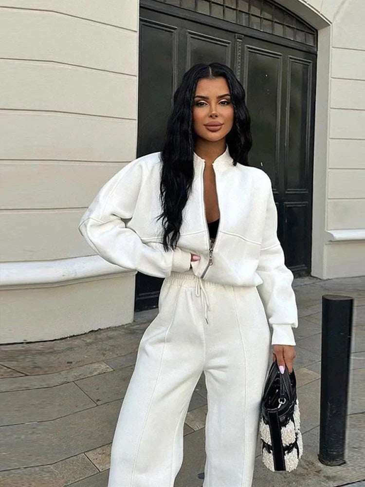 Ensemble Survêtement Décontracté Femme - Style Moderne et Confort Quotidien