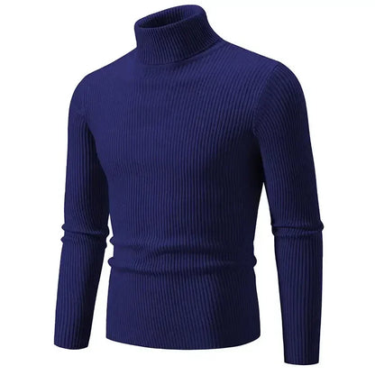 Toby – Pull à col montant ajusté en tricot pour homme