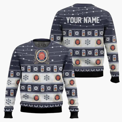 Pull de Noël homme style ugly sweater humour bière, fête et détente
