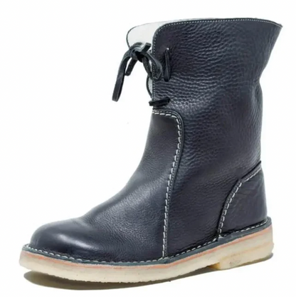 Molly - Bottes en Cuir avec Doublure en Polaire