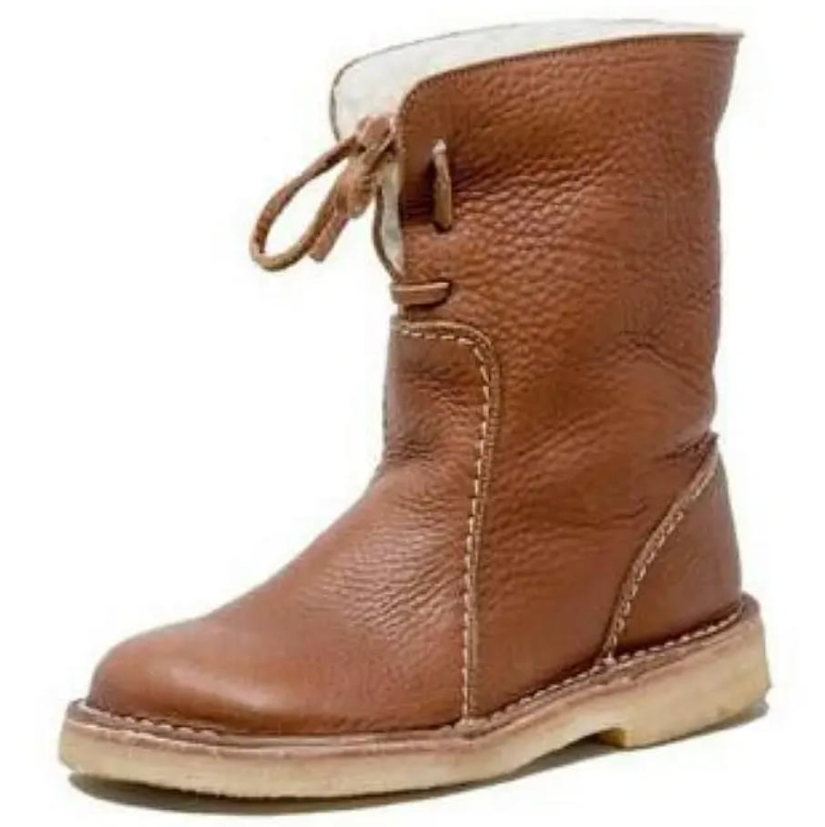 Molly - Bottes en Cuir avec Doublure en Polaire