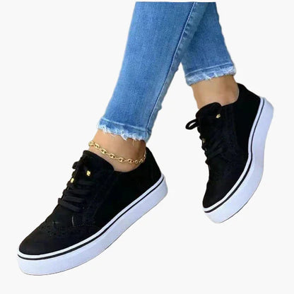 Baskets Femme Orthopédiques à Lacets Style Décontracté Confort Quotidien