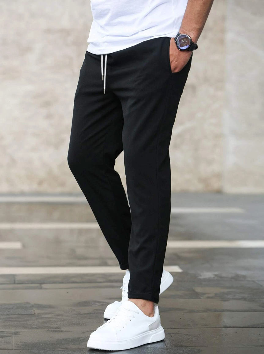 Pantalón jogger para hombre estilo urbano informal, corte moderno, ideal para el día a día y el ocio