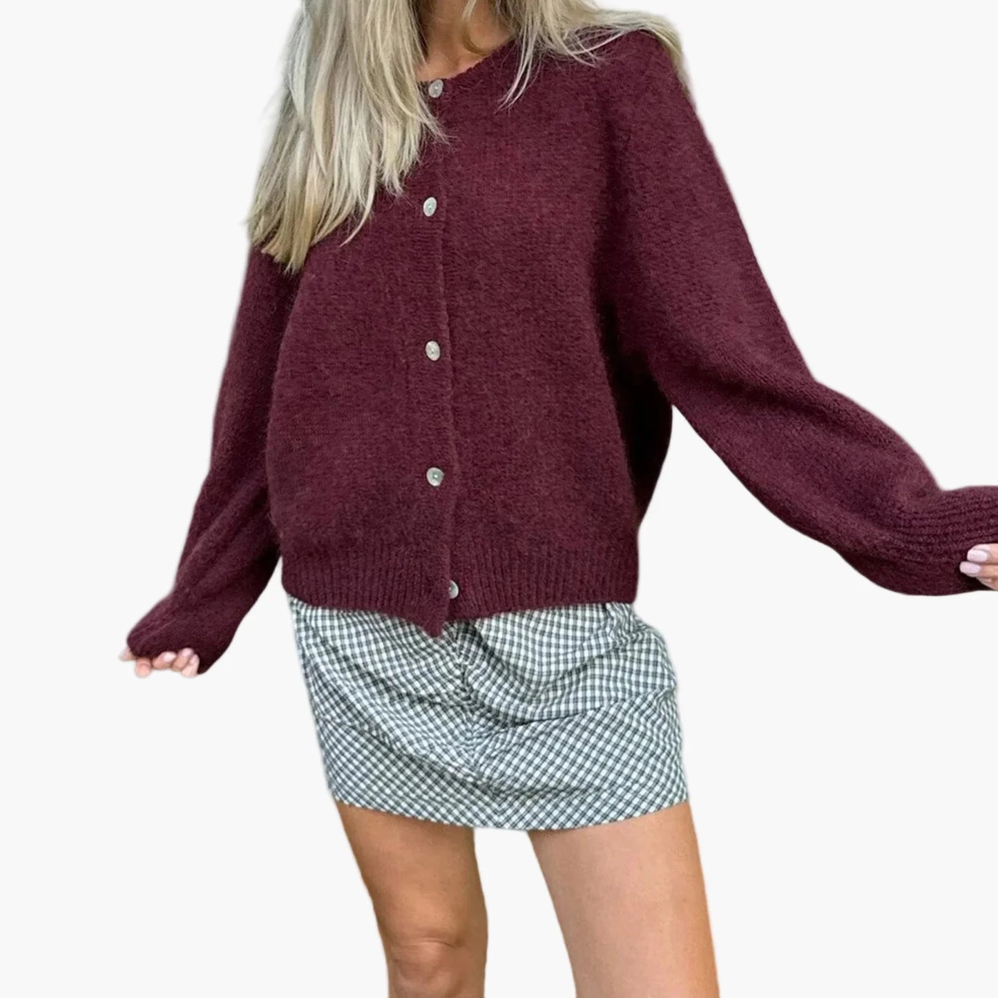 Cardigan ample décontracté pour femme – Style urbain chic et confortable