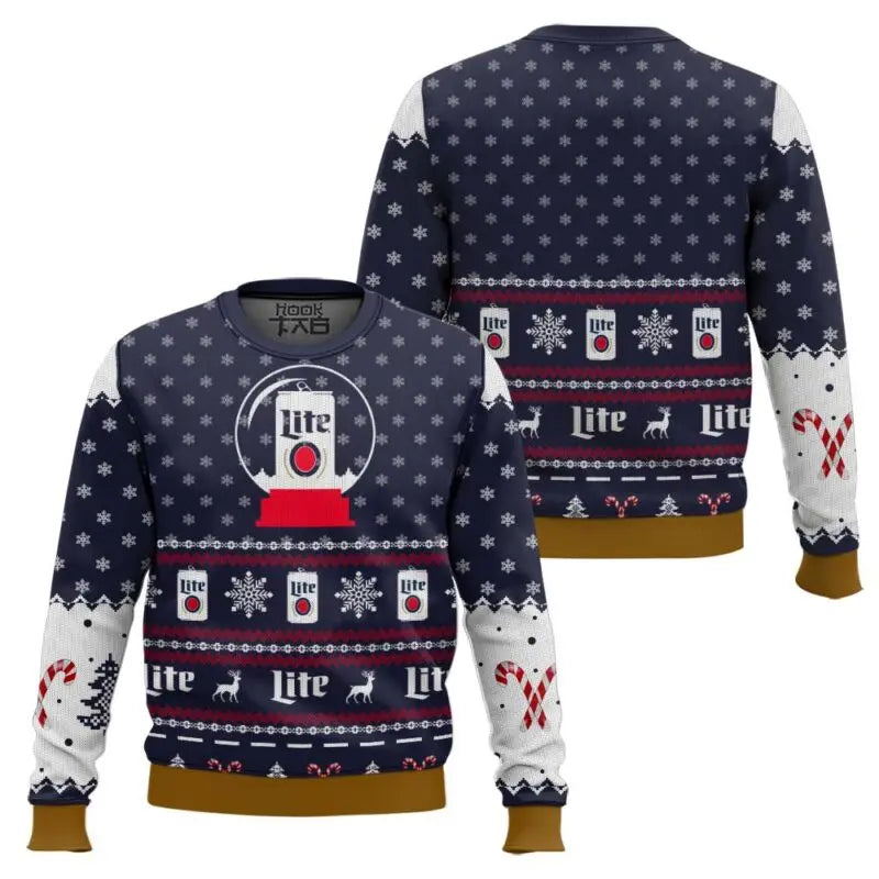 Pull de Noël homme style ugly sweater humour bière, fête et détente