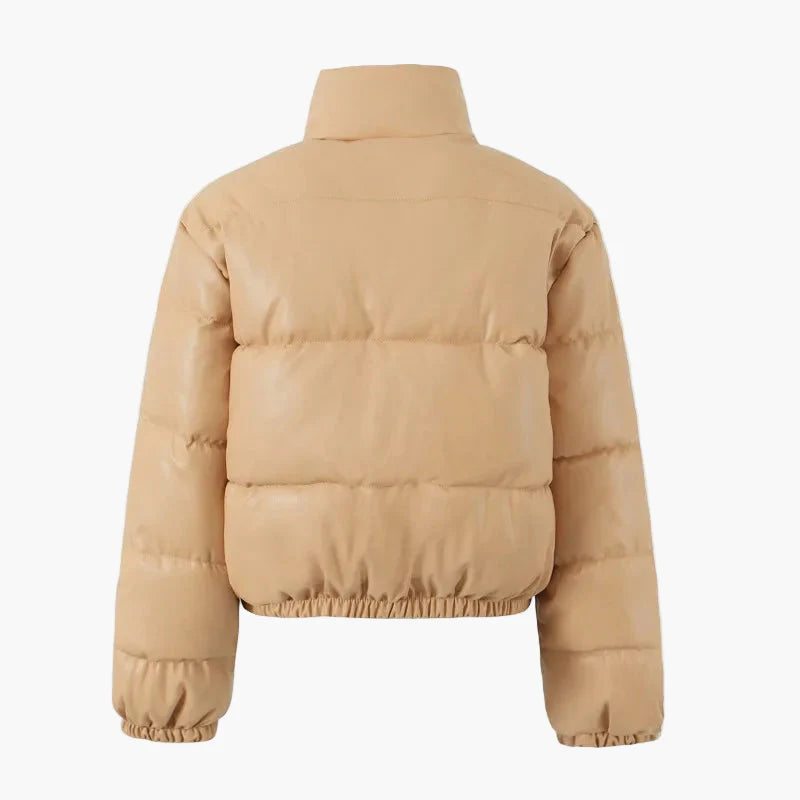 Veste doudoune courte matelassée style urbain pour femme