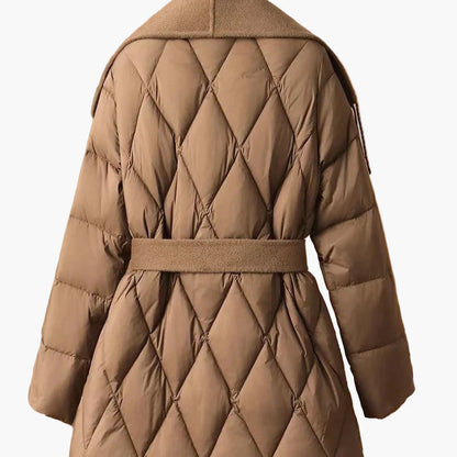 Manteau d'hiver femme style coréen avec ceinture et franges, coupe ample, tendance urbaine