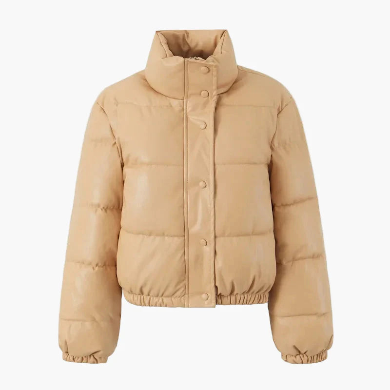 Veste doudoune courte matelassée style urbain pour femme