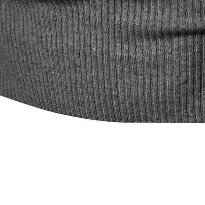 Toby – Pull à col montant ajusté en tricot pour homme