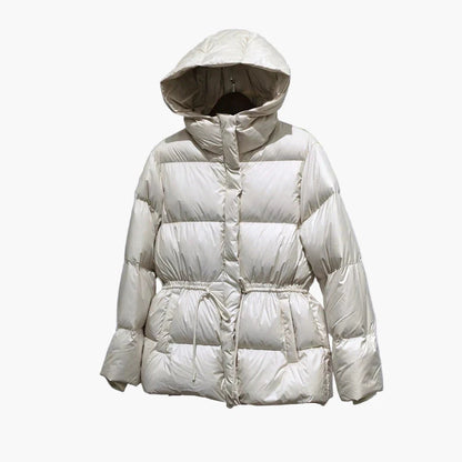 Veste doudoune à capuche pour femme style décontracté hiver urbain