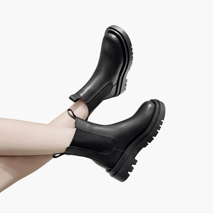 Bottines Chelsea à semelle épaisse pour femme, style urbain et tendance
