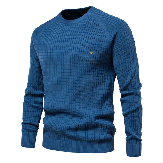 Neville – Pull en Coton pour Homme avec Col Rond