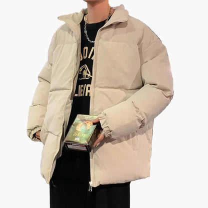 Veste matelassée décontractée style coréen pour homme – Idéale pour étudiants et usage quotidien