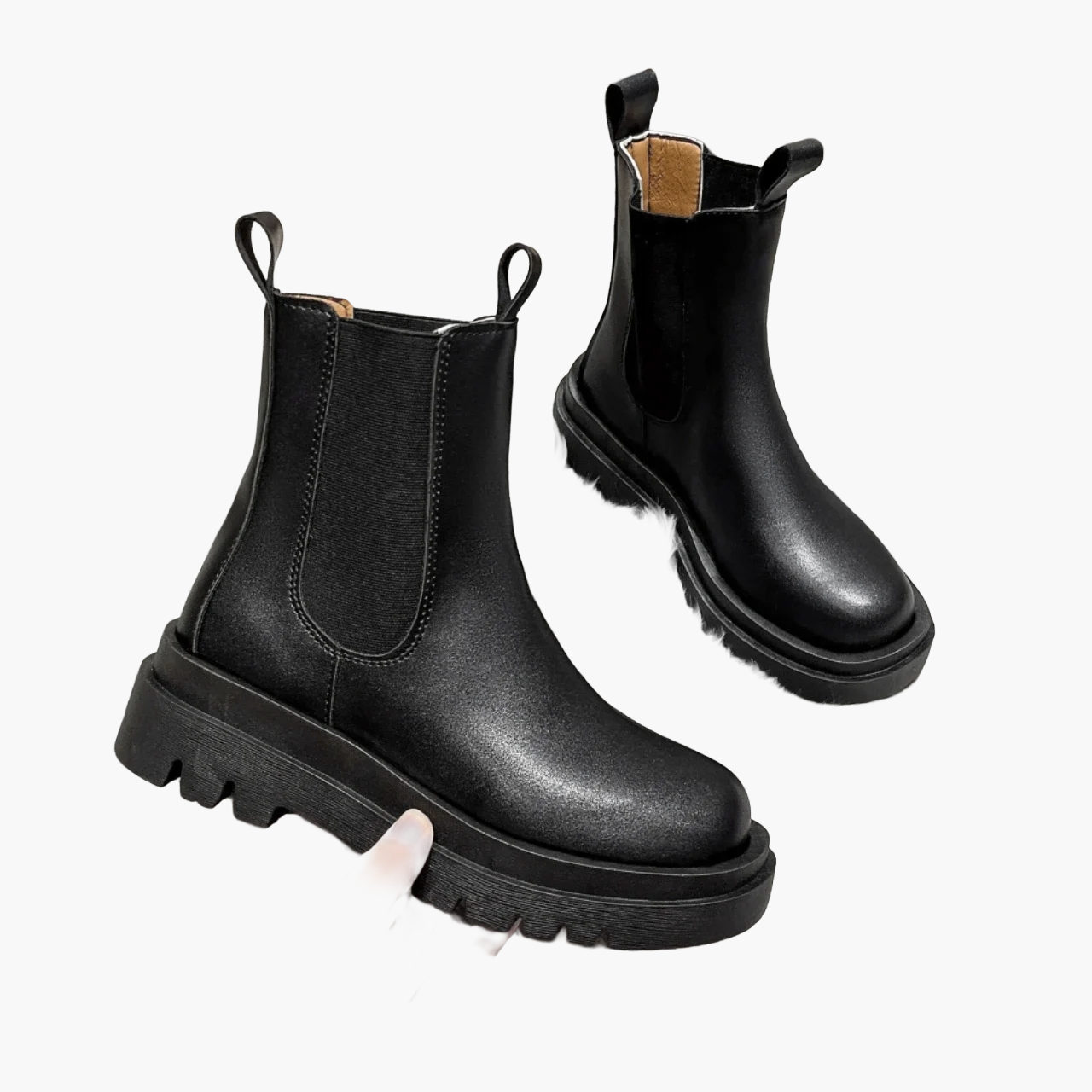 Bottines Chelsea à semelle épaisse pour femme, style urbain et tendance