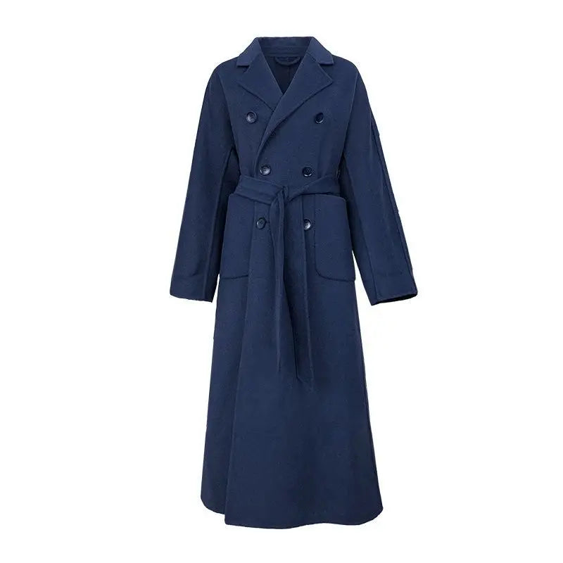 Nicola – Élégant long manteau d'hiver en laine