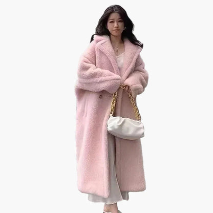 Manteau long femme style urbain élégant – Coupe oversize tendance pour l’hiver