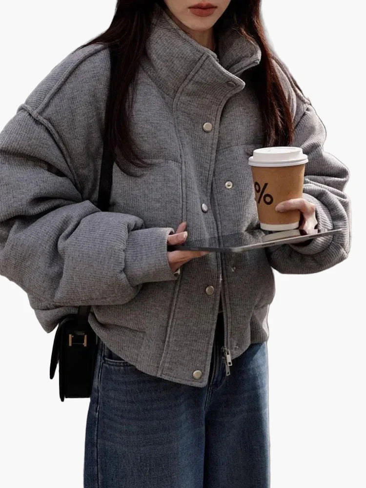 Veste matelassée style décontracté pour femme – Idéale pour l'automne et l'hiver