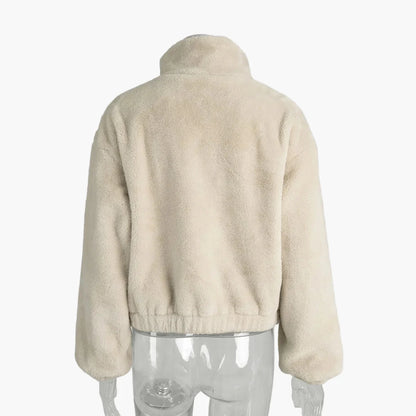 Veste femme élégante style urbain coupe oversize pour l'hiver