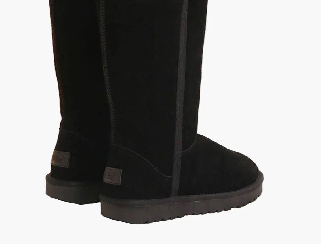 Bottes d'hiver hautes pour femme style décontracté urbain