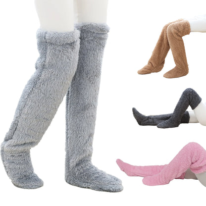 Samantha – Chaussettes Hautes en Tissu Ultra-Doux