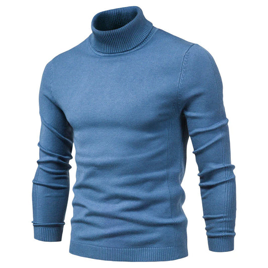 Pull à Col Roulé Chaud et Elégant pour Homme