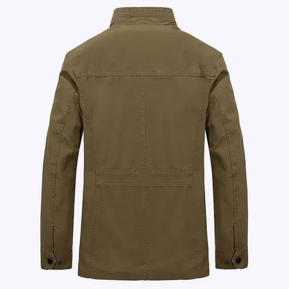 Veste décontractée homme style militaire à poches multiples pour usage quotidien