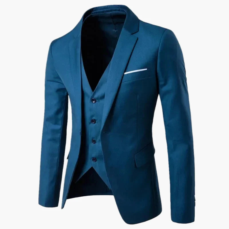 Veste de costume homme élégante coupe slim pour affaires et occasions formelles