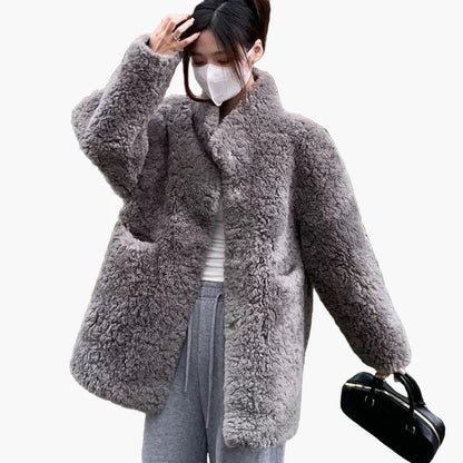 Manteau d'hiver femme style décontracté épais et chaud tendance urbaine