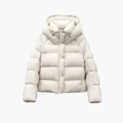 Doudoune épaisse à capuche tendance pour femme – Style urbain et confort hivernal