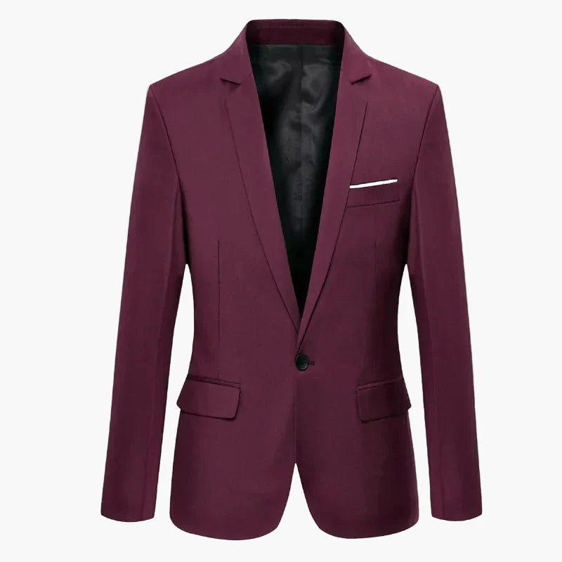 Veste de costume homme élégante coupe slim pour affaires et occasions formelles