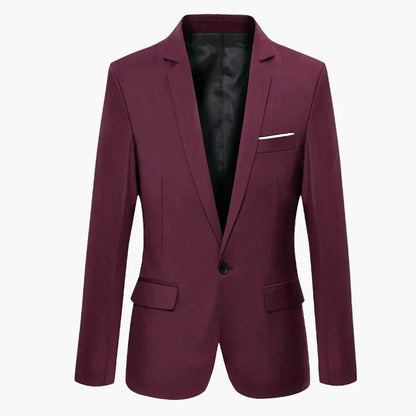 Veste de costume homme élégante coupe slim pour affaires et occasions formelles