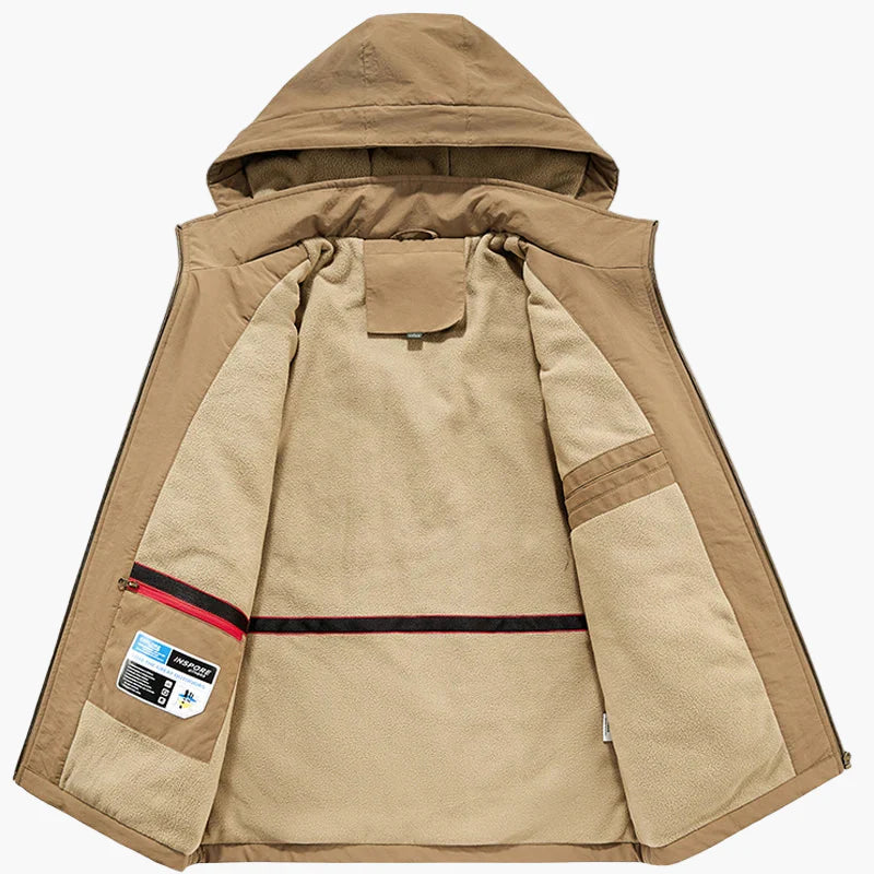 Veste de Randonnée Homme Style Urbain avec Capuche – Idéale pour l’Extérieur et les Activités Quotidiennes