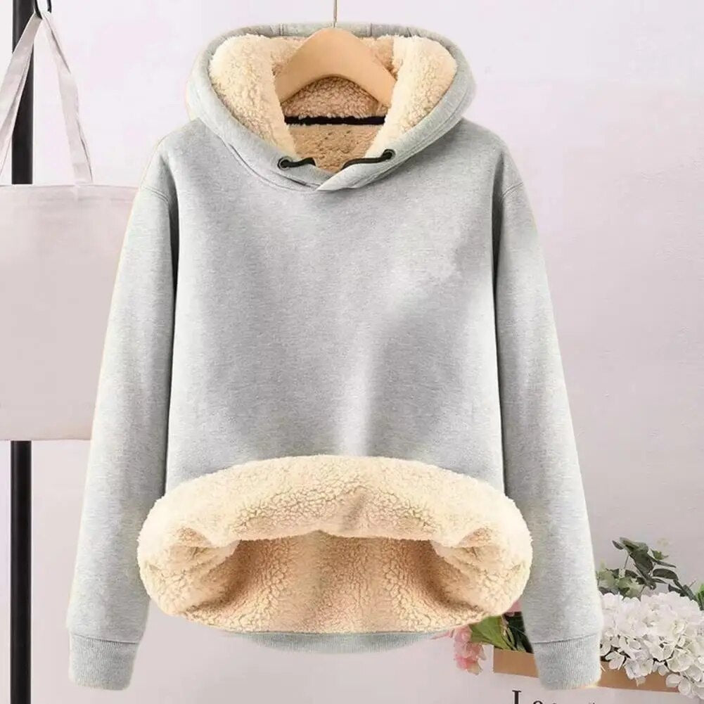 Natalie – Veste en Polaire Sherpa à Capuche