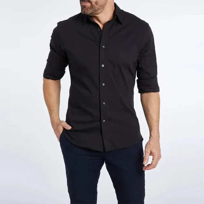 Richard – Chemise Slim en Coton pour Hommes